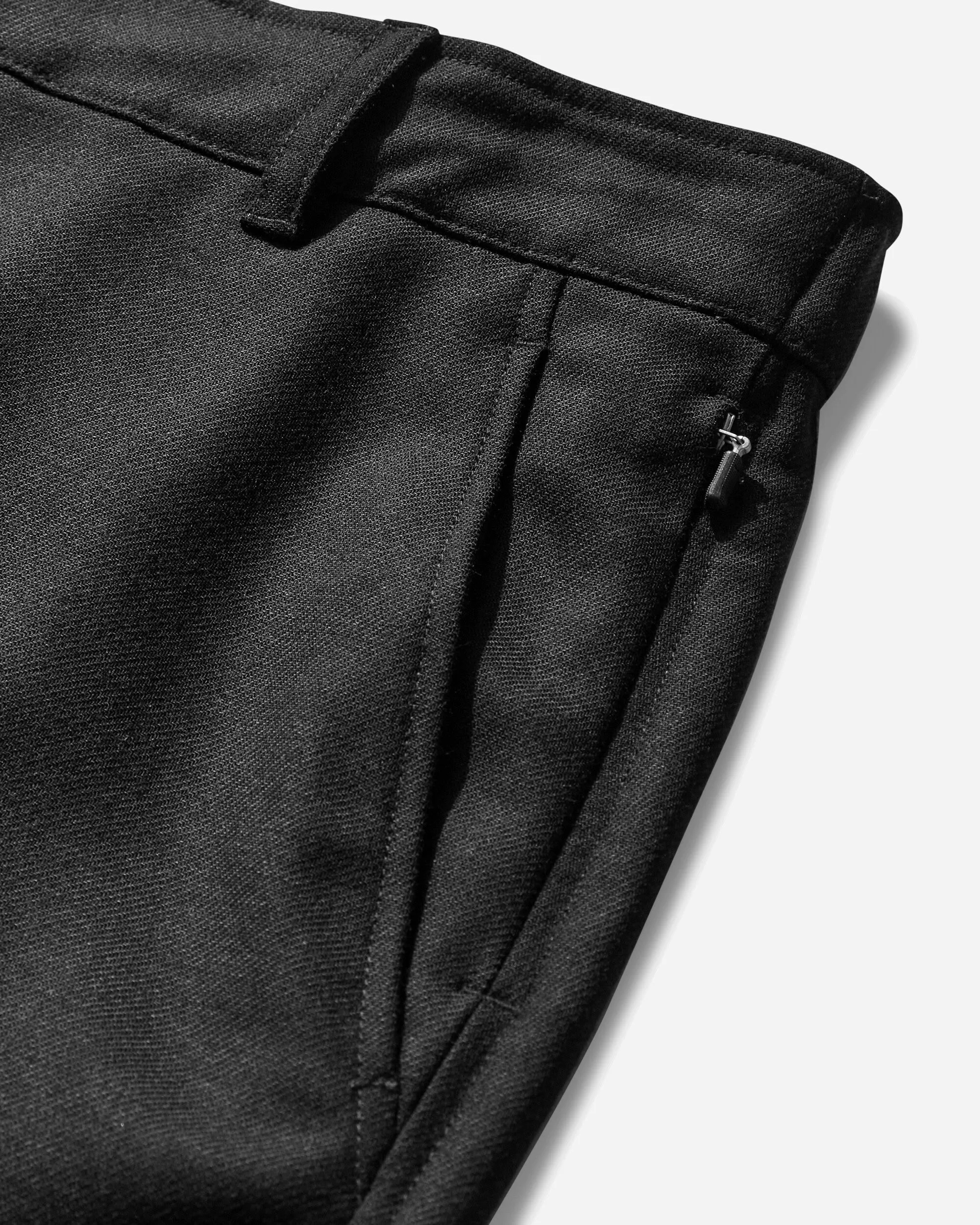 Waterproof Layer Upper Hemlining Men'S Wool Classic Woven Shorts Black