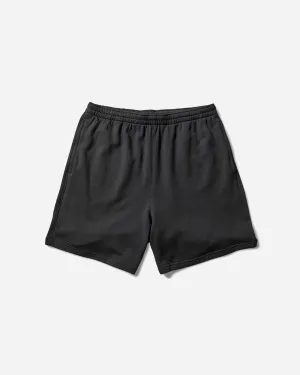 Comfort And Embroidered Men'S Wool Classics Fleece Shorts Black
