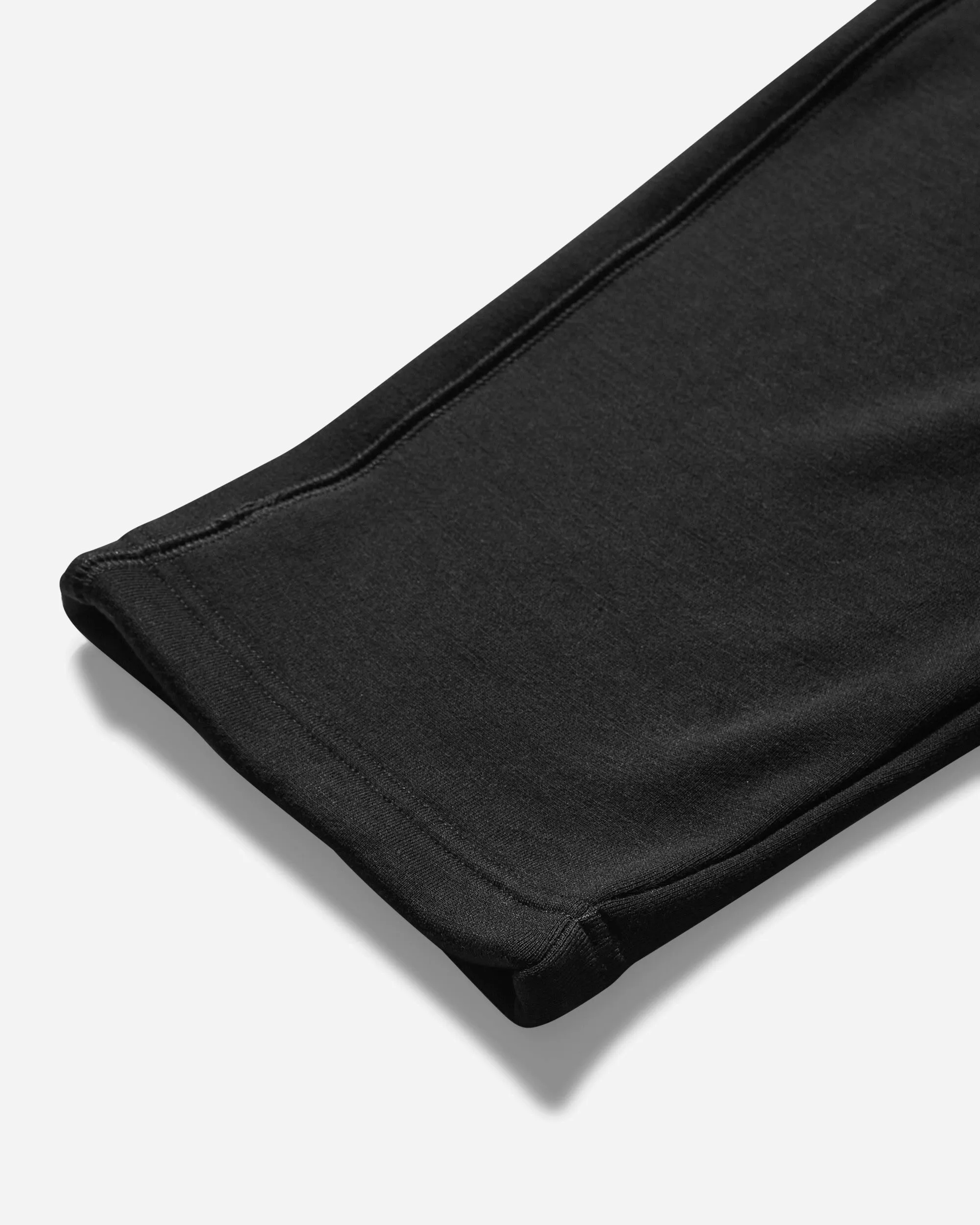 Men'S Wool Classics Open Hem Fleece Pants Black In - Season Style