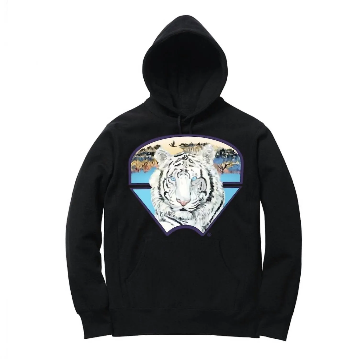 Pull à capuche pour hommes World Peace en noir