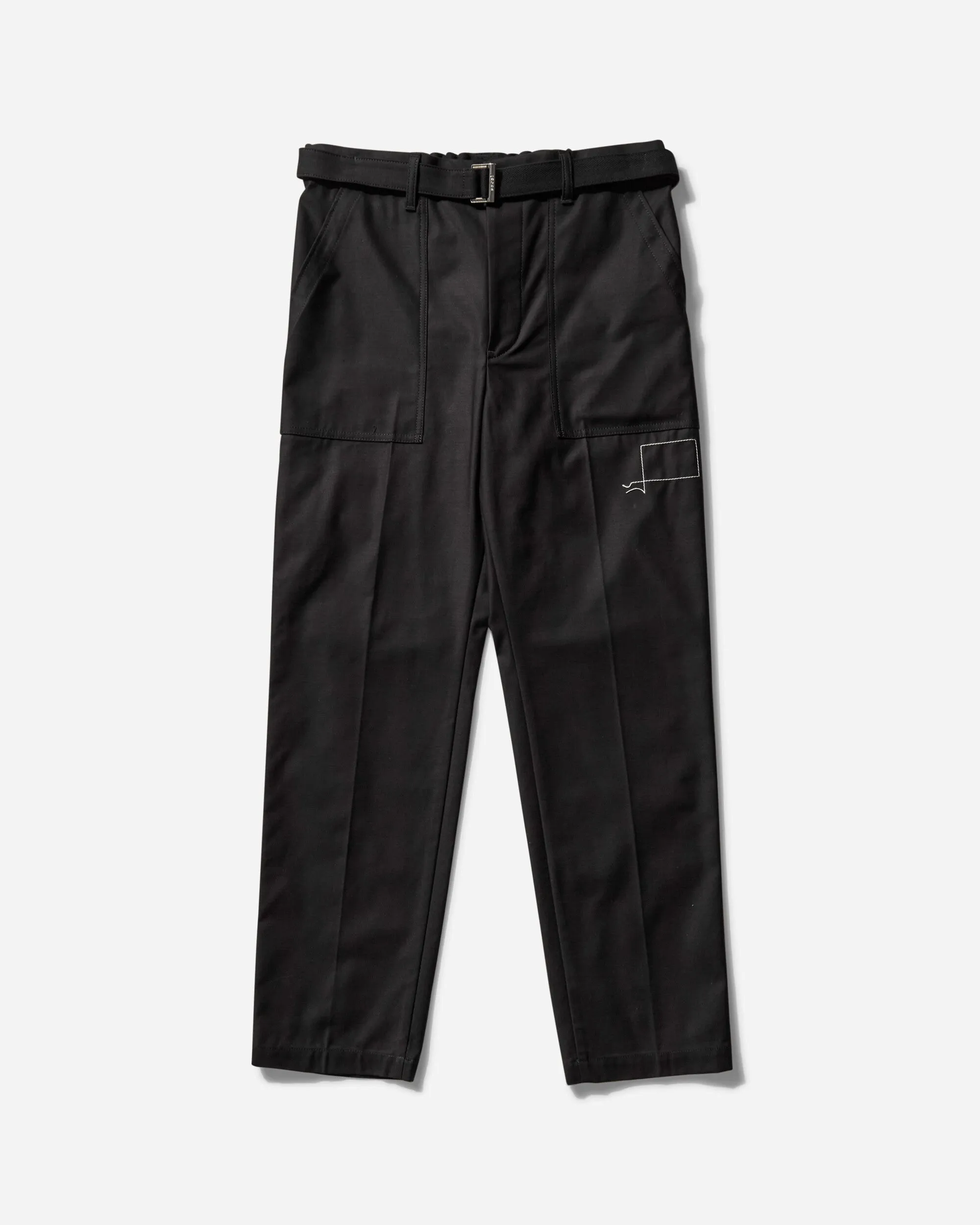Men'S Wtaps Cotton Back Satin Pants Black Comfortable Elastic Tape Edge Lace Anti-Fake Tradition