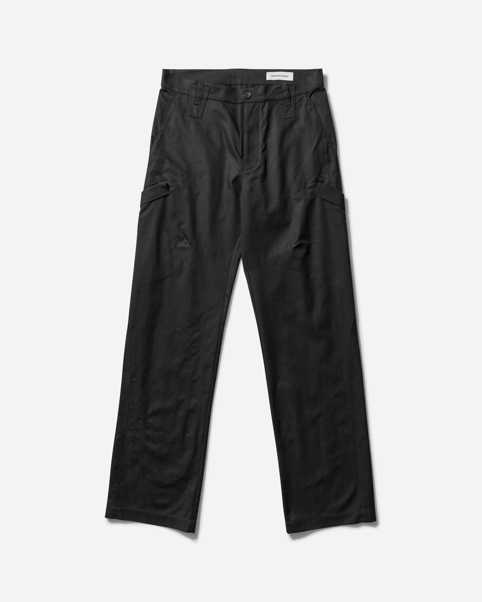 Men'S Zafar Cargo Trousers Black Sable Organic Fabric Tint