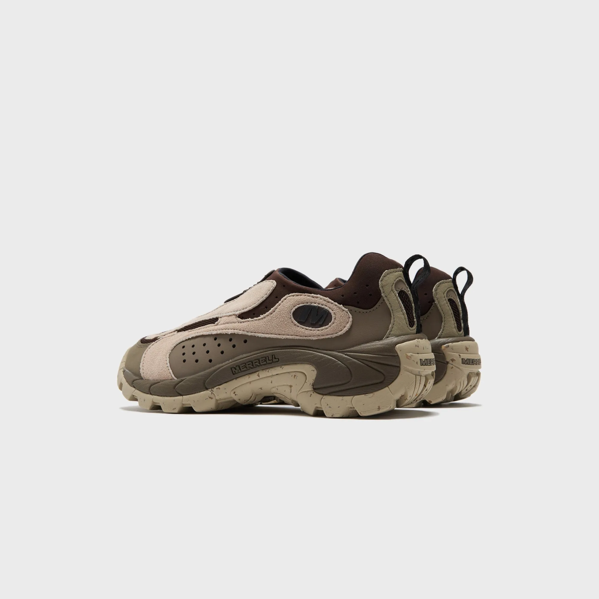 Merrell Moc Speed Streak Evo  - Silt / Coffee Slip-Resistant Material Slim Fit Model