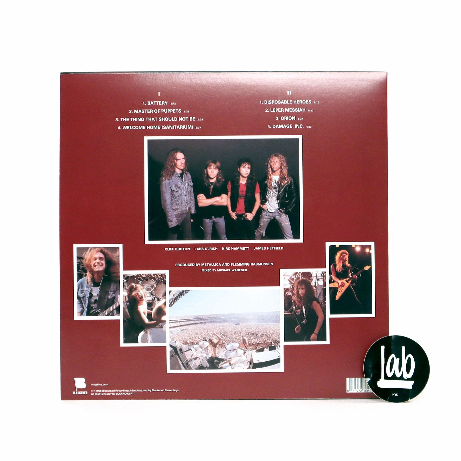 Metallica: Master Of Puppets Vinyl LP