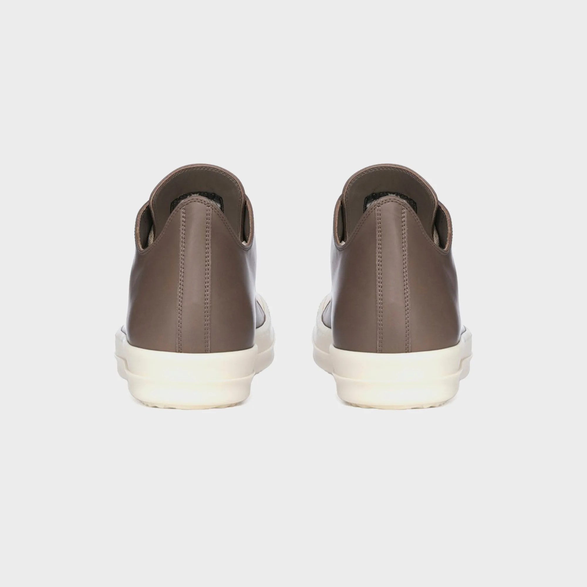 Comfortable Material Rick Owens Scarpe In Pelle Low Sneaks - Dust / Milk / Milk