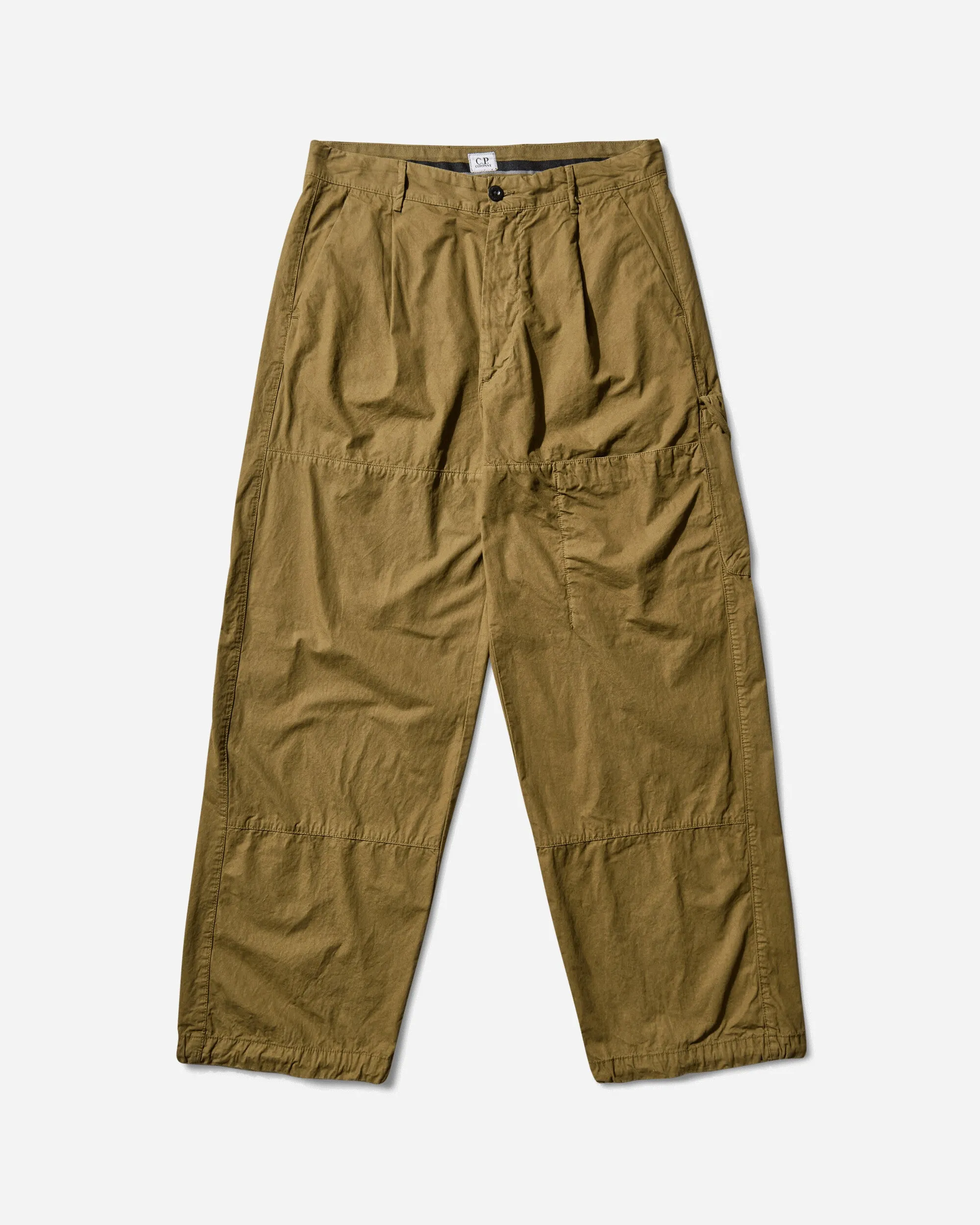 Microreps Peached Cargo Pants Capers Tweed Finish Built-In Bra
