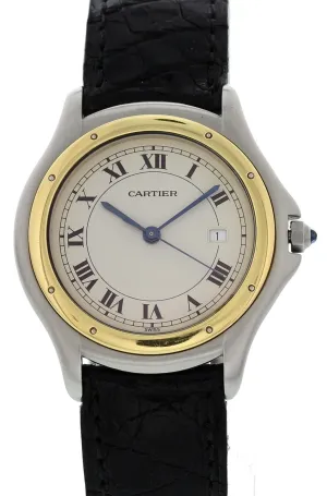 Cartier Cougar taille moyenne en or jaune 18K / acier inoxydable 187904