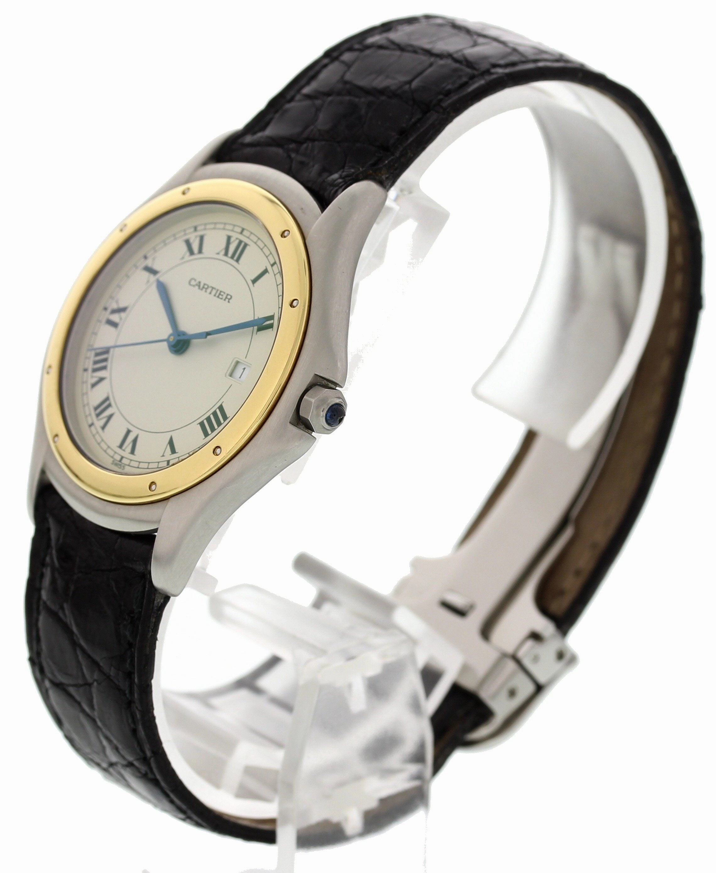 Cartier Cougar taille moyenne en or jaune 18K / acier inoxydable 187904