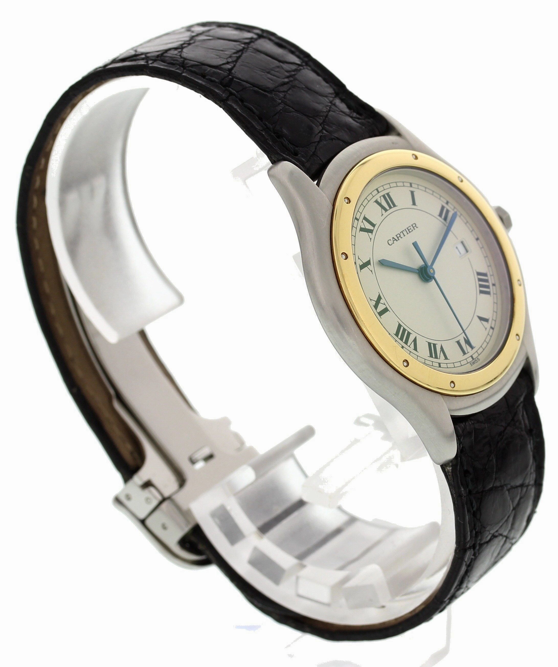 Cartier Cougar taille moyenne en or jaune 18K / acier inoxydable 187904