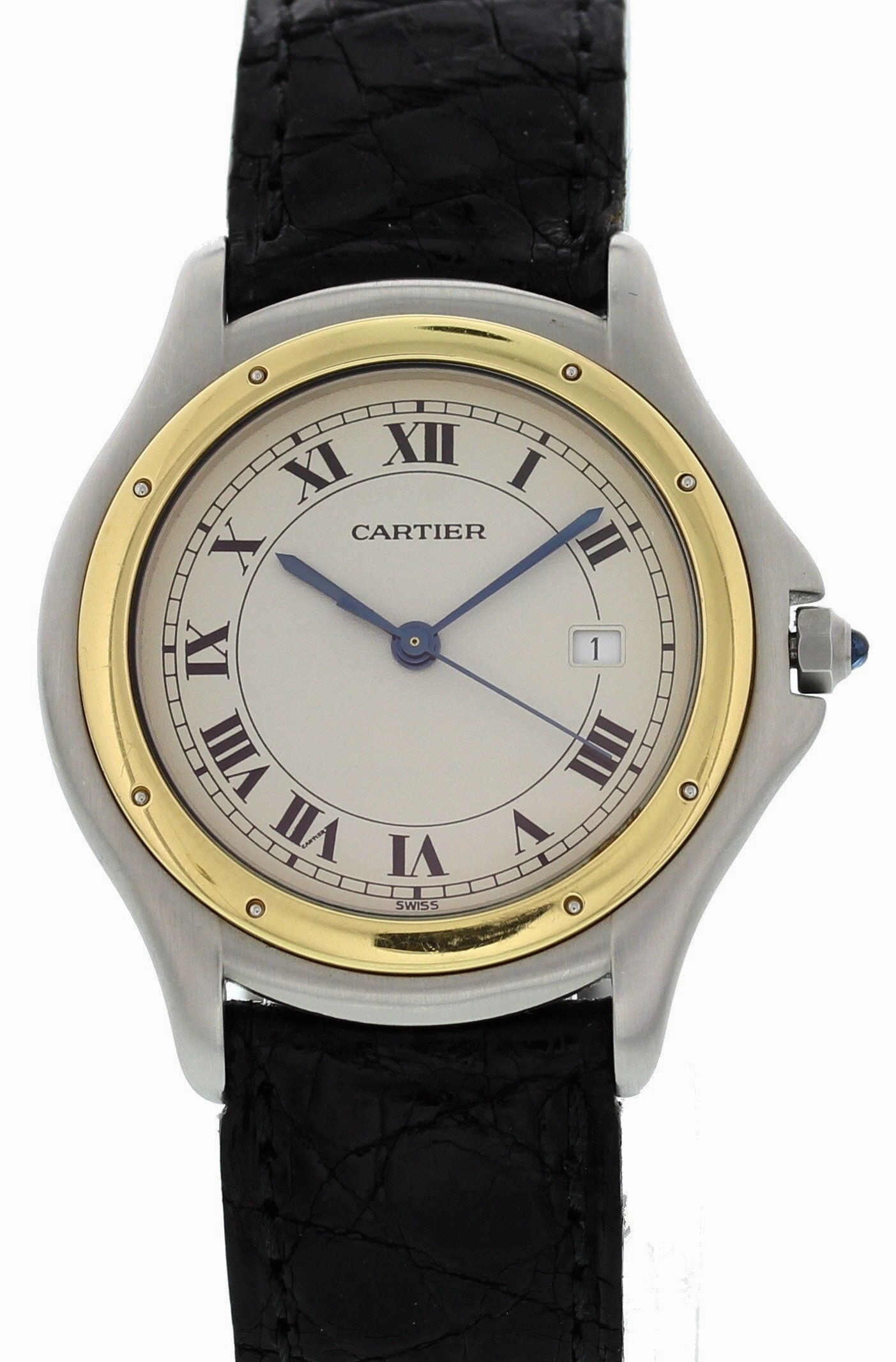 Cartier Cougar taille moyenne en or jaune 18K / acier inoxydable 187904