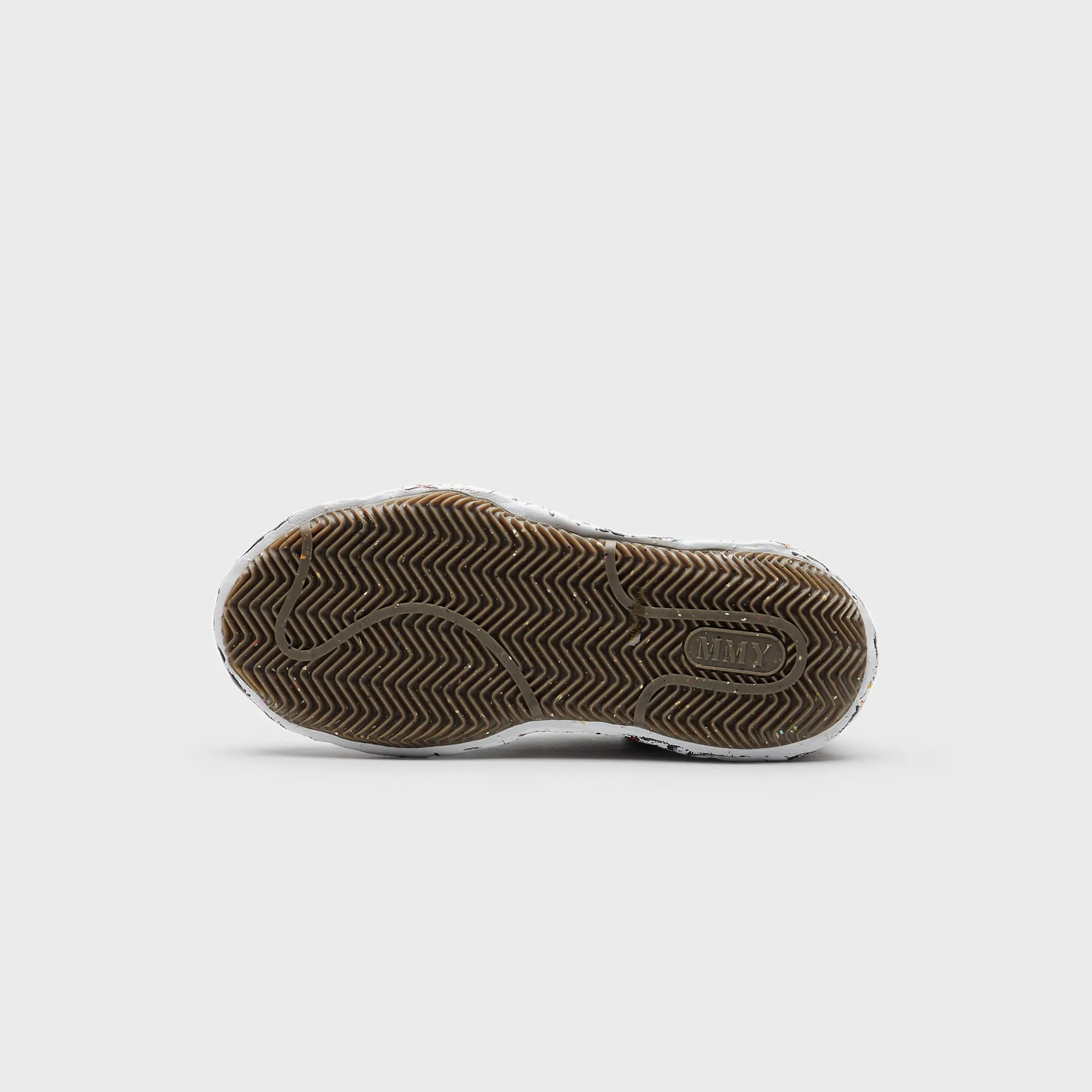 Mihara Yasuhiro Blakey Original Sole Sputtering Canvas Low Top Sneaker - Black Laser-Cut Detail
