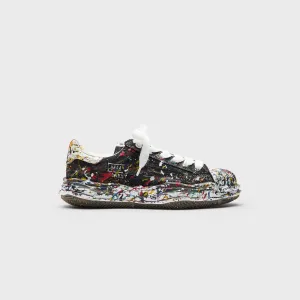 Black Friday Sale Mihara Yasuhiro Blakey Original Sole Sputtering Canvas Low Top Sneaker - Black