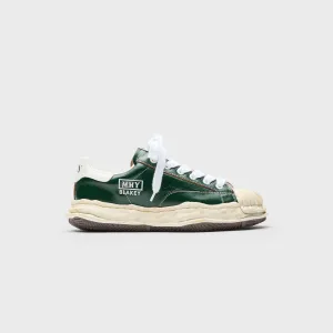 All Eyes on You Mihara Yasuhiro Blakey Original Sole Wrinkled Leather Low Top Sneaker - Green