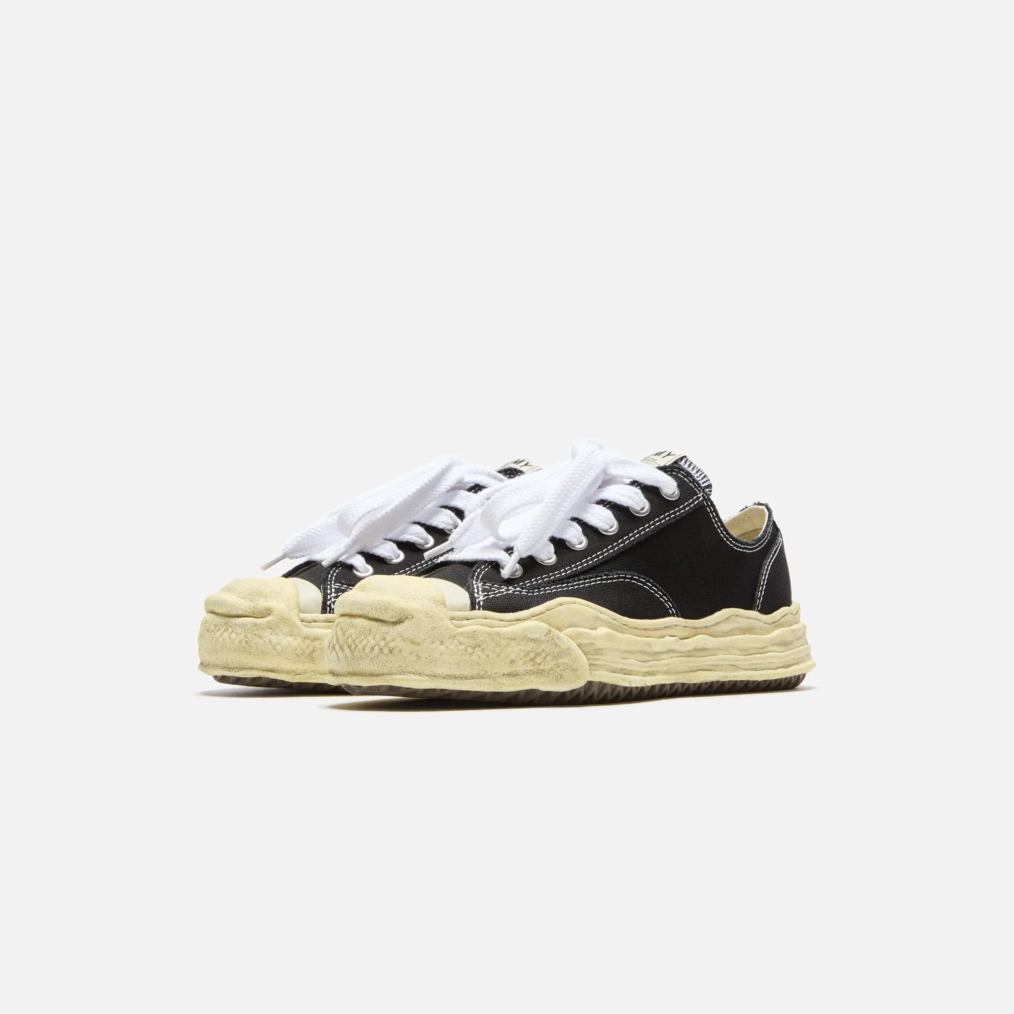 Deal Of The Century Define Your Own Way Mihara Yasuhiro Hank Original Sole Low Top - Garment Dyed Black