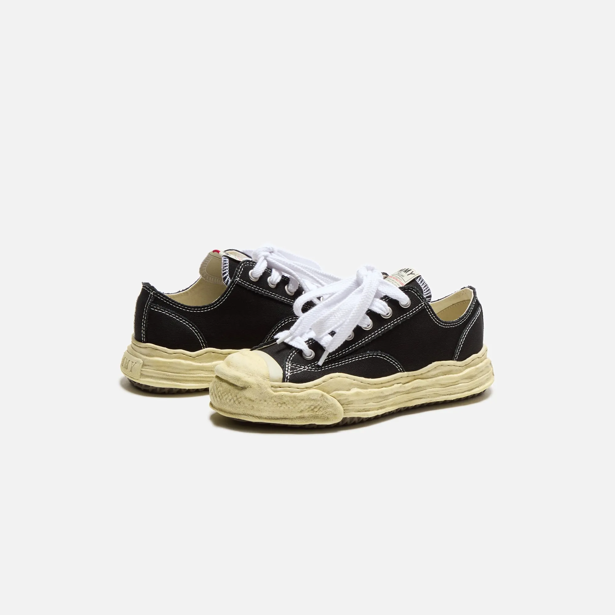 Holiday Sale Gear Up and Go Mihara Yasuhiro Hank Original Sole Low Top - Garment Dyed Black