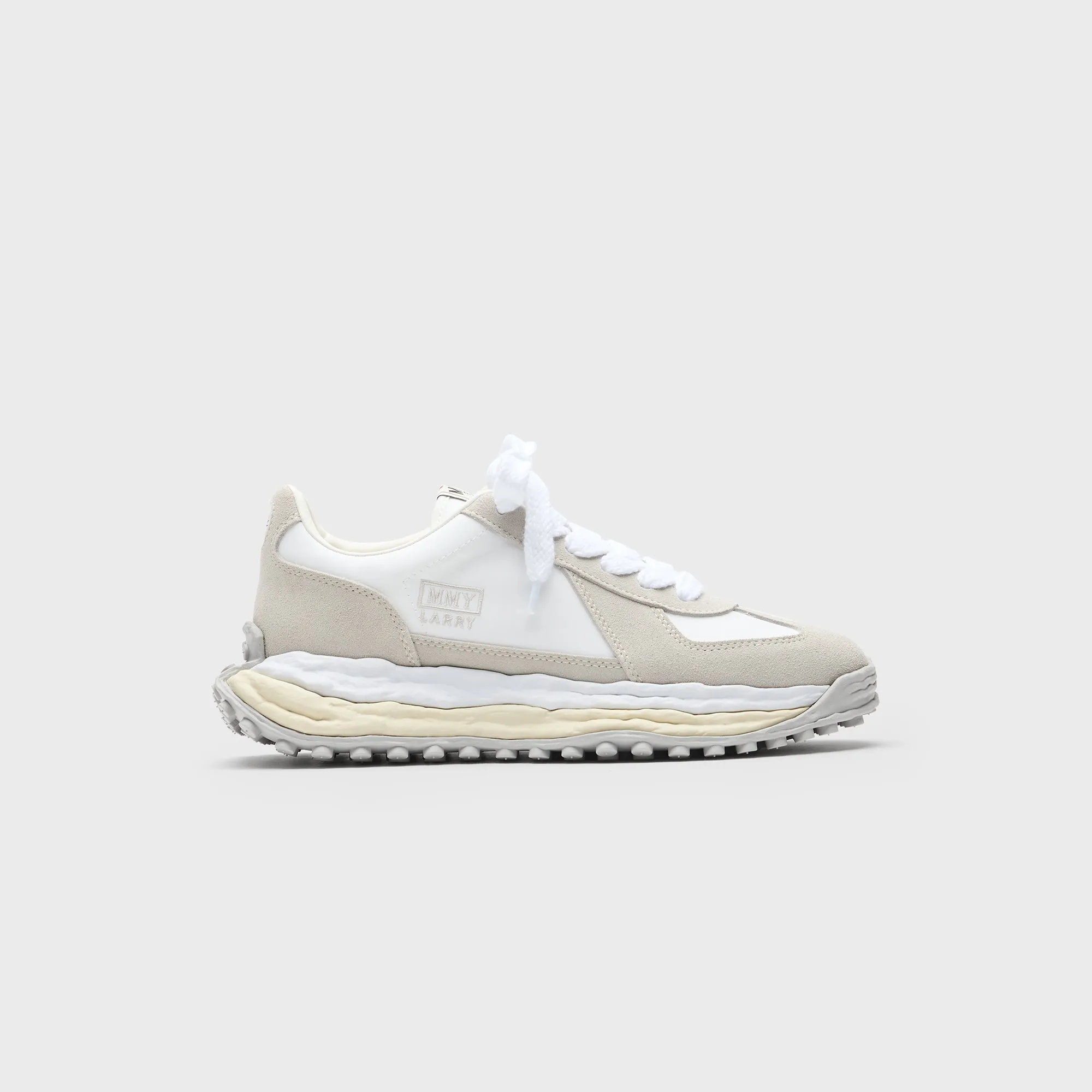 Orthopedic Support Mihara Yasuhiro Larry Original Sole Leather Low Top Sneaker - White