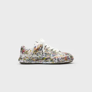 Move Like You Mean It Redefine Classic Mihara Yasuhiro Peterson 23 Original Sole Sputtering Canvas Low Top Sneaker - White