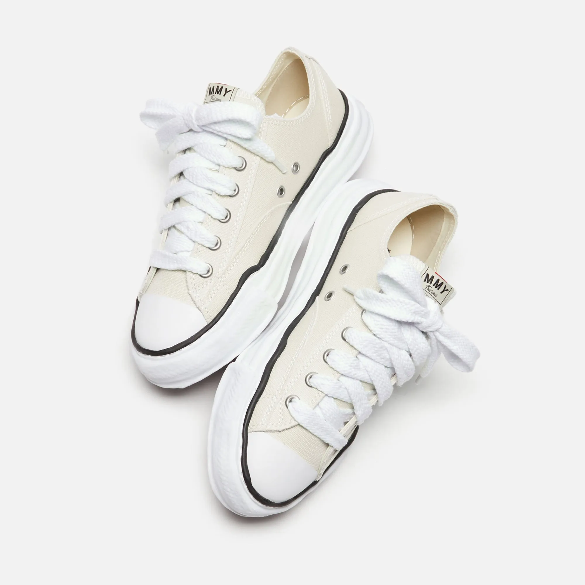 Mihara Yasuhiro Peterson Low Og Sole Canvas - White Sneaker Look Design Mid - Top