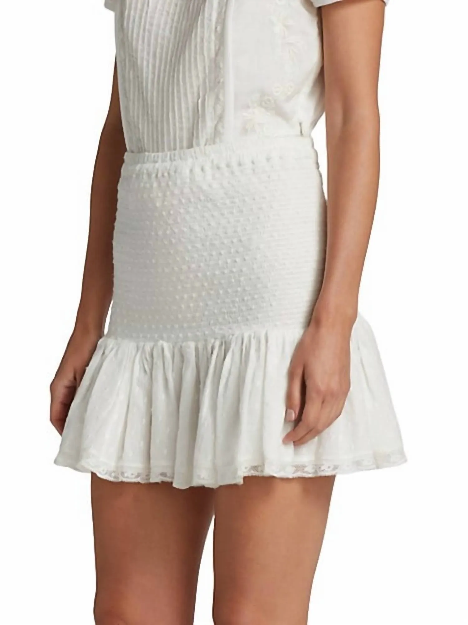 Jupe Milla en blanc véritable
