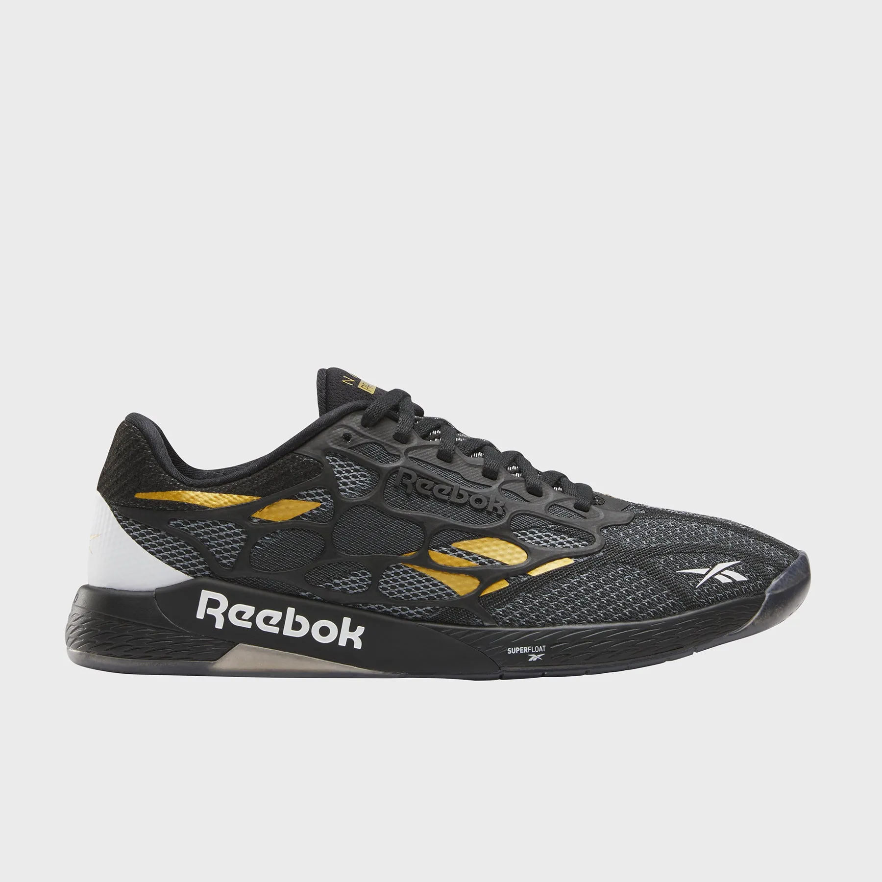Budget Slip Resistant Strapping Reebok - Nano Pro - Men'S - Black/Ftwr White/Grit Gold