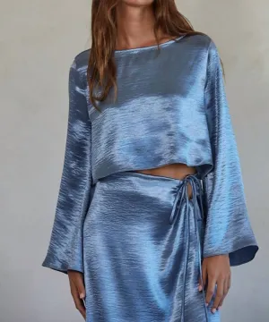 Misha Top En Bleu Sarcelle