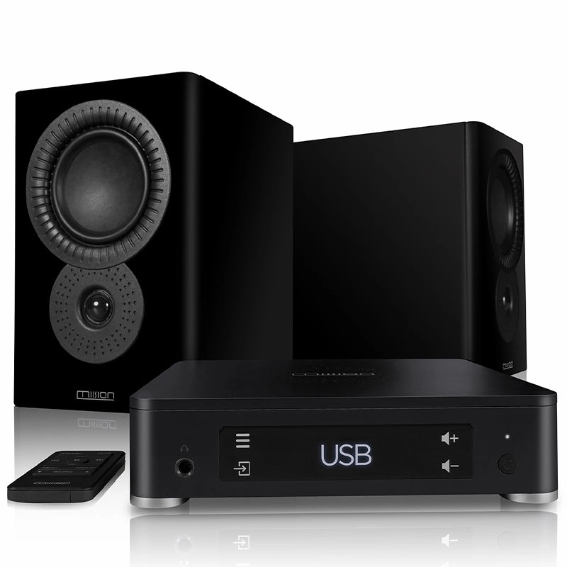 Mission LX-Connect - Wireless Hub Powered by 60W 2-Way Bookshelf Speakers - Each hi-fi amplifier module,hi-fi mono amplifier,hi-fi stereo enhancement