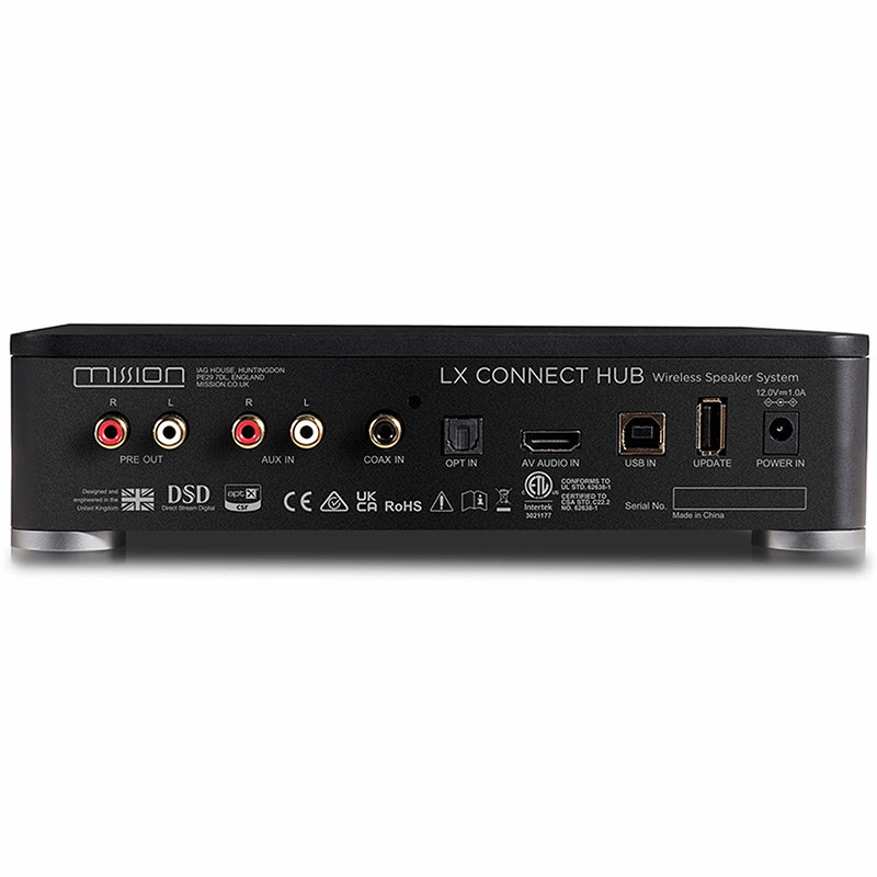 Mission LX-Connect - Wireless Hub Powered by 60W 2-Way Bookshelf Speakers - Each