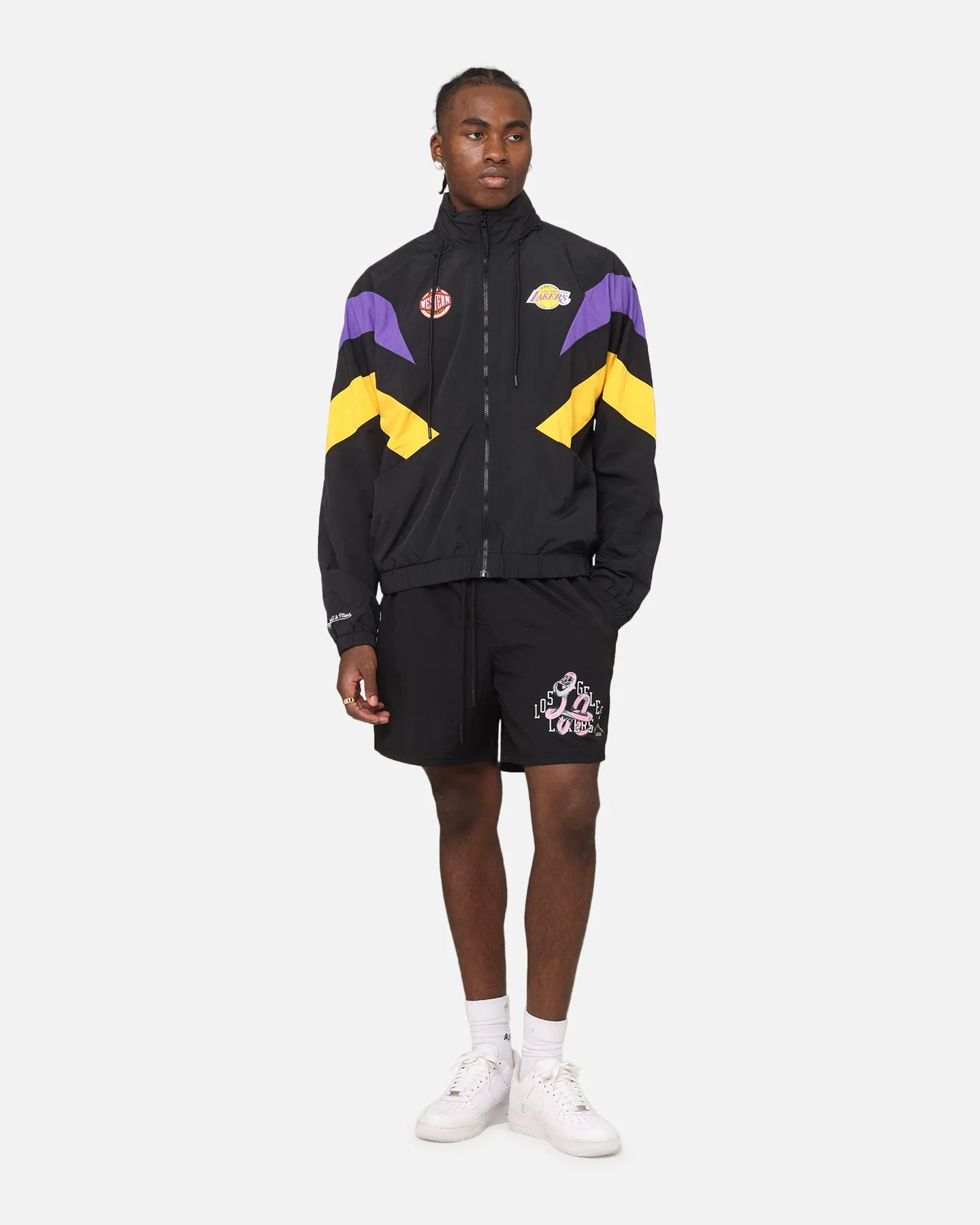 Mitchell & Ness Los Angeles Lakers Shorts d'Attaque Tout Noir