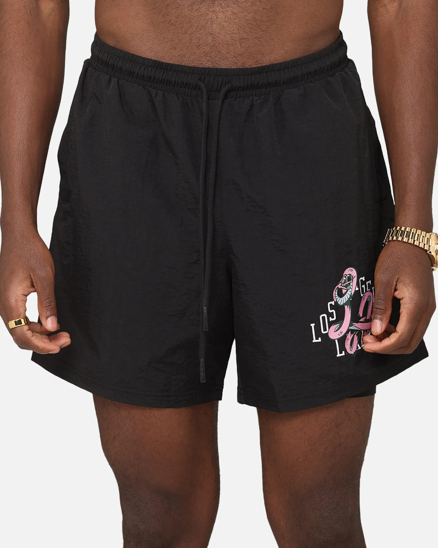 Mitchell & Ness Los Angeles Lakers Shorts d'Attaque Tout Noir