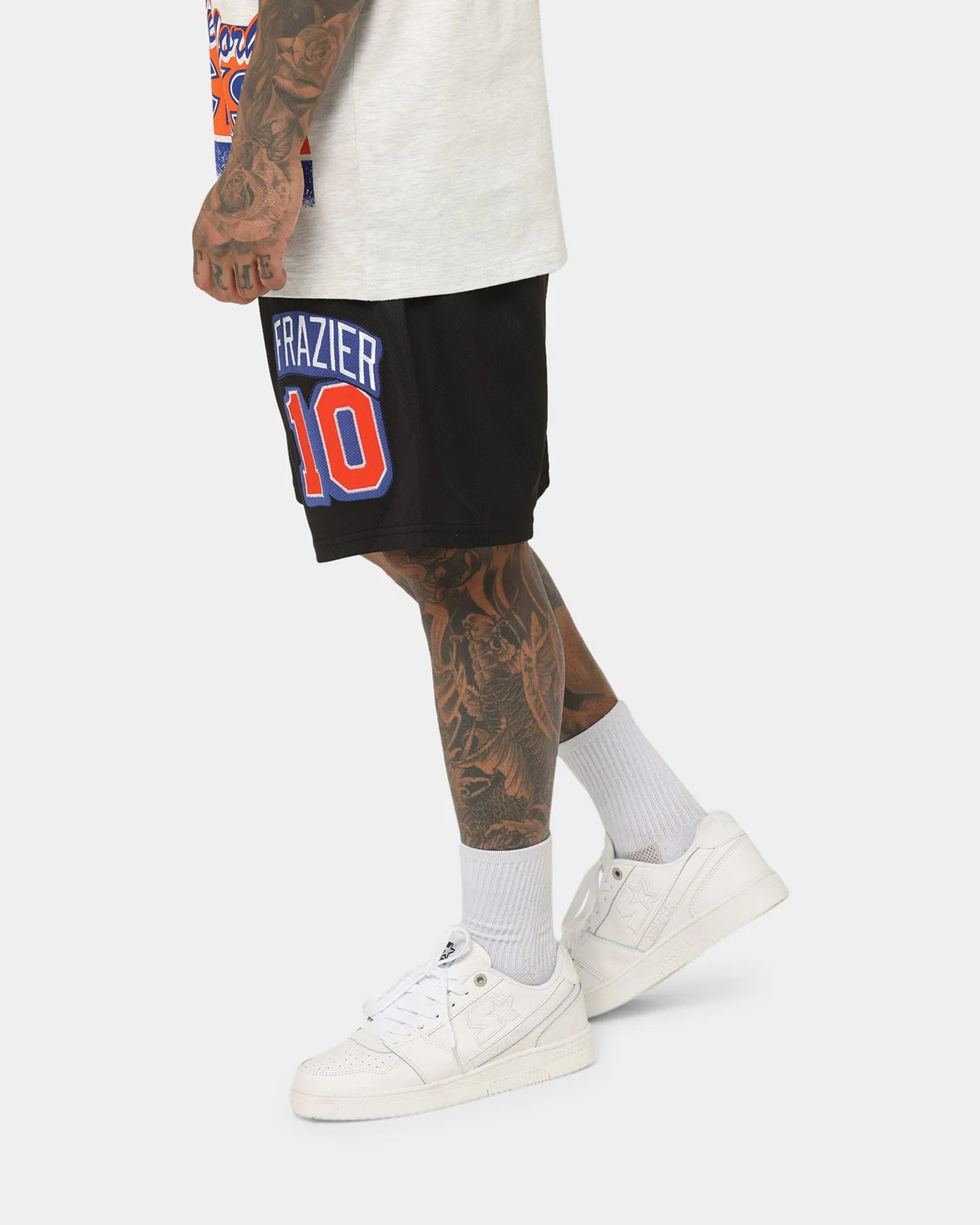 Mitchell & Ness Shorts Vintage des New York Knicks Noir Délavé