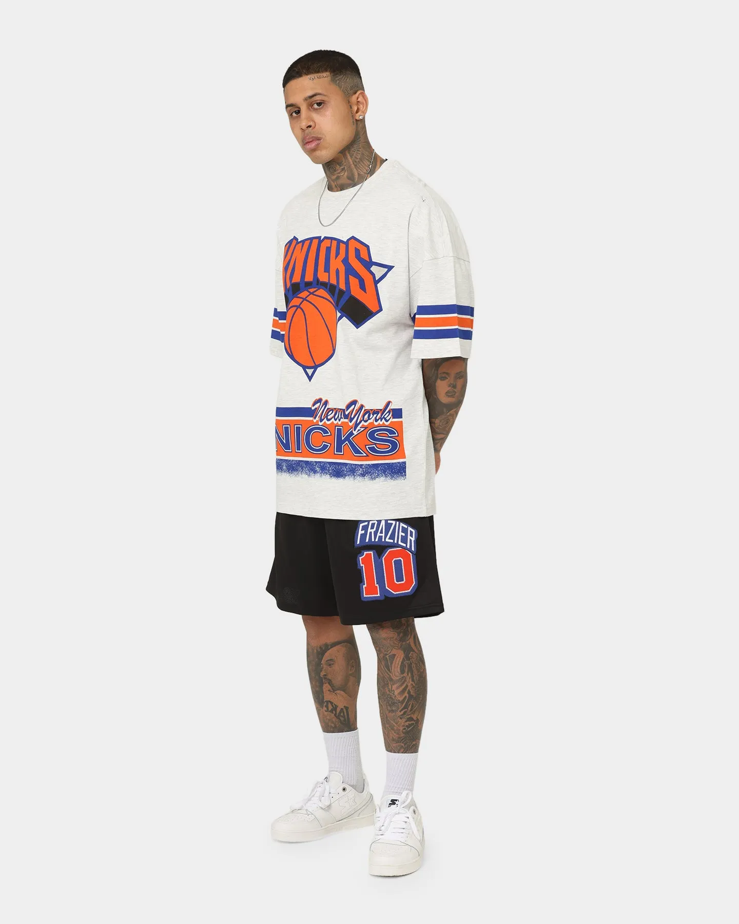Mitchell & Ness Shorts Vintage des New York Knicks Noir Délavé