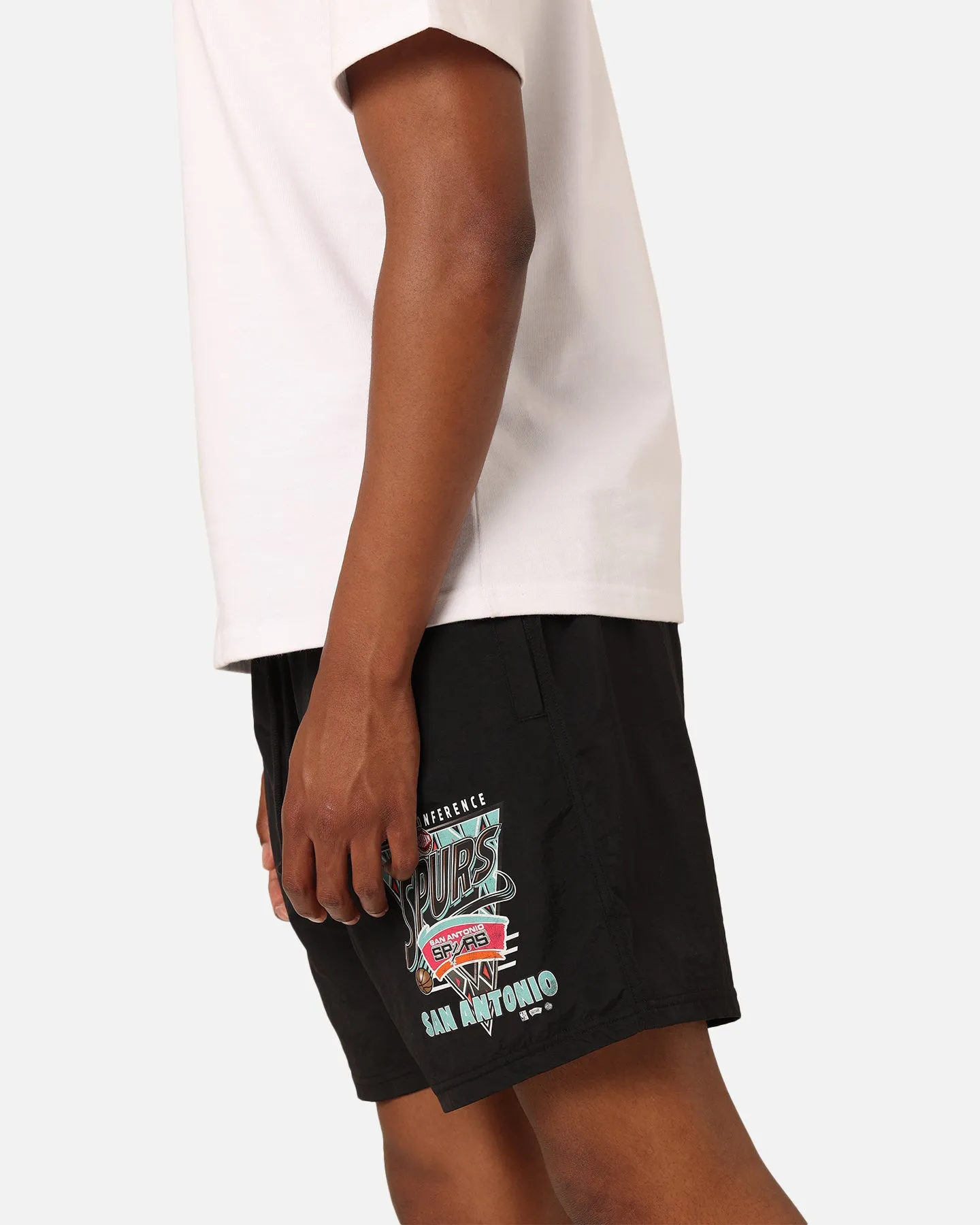 Mitchell & Ness San Antonio Spurs Short Tri 2.0 Noir