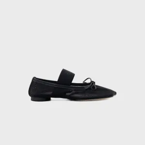Mm6 Maison Margiela Anatomic Numeric Ballerina - Black Straight Straps