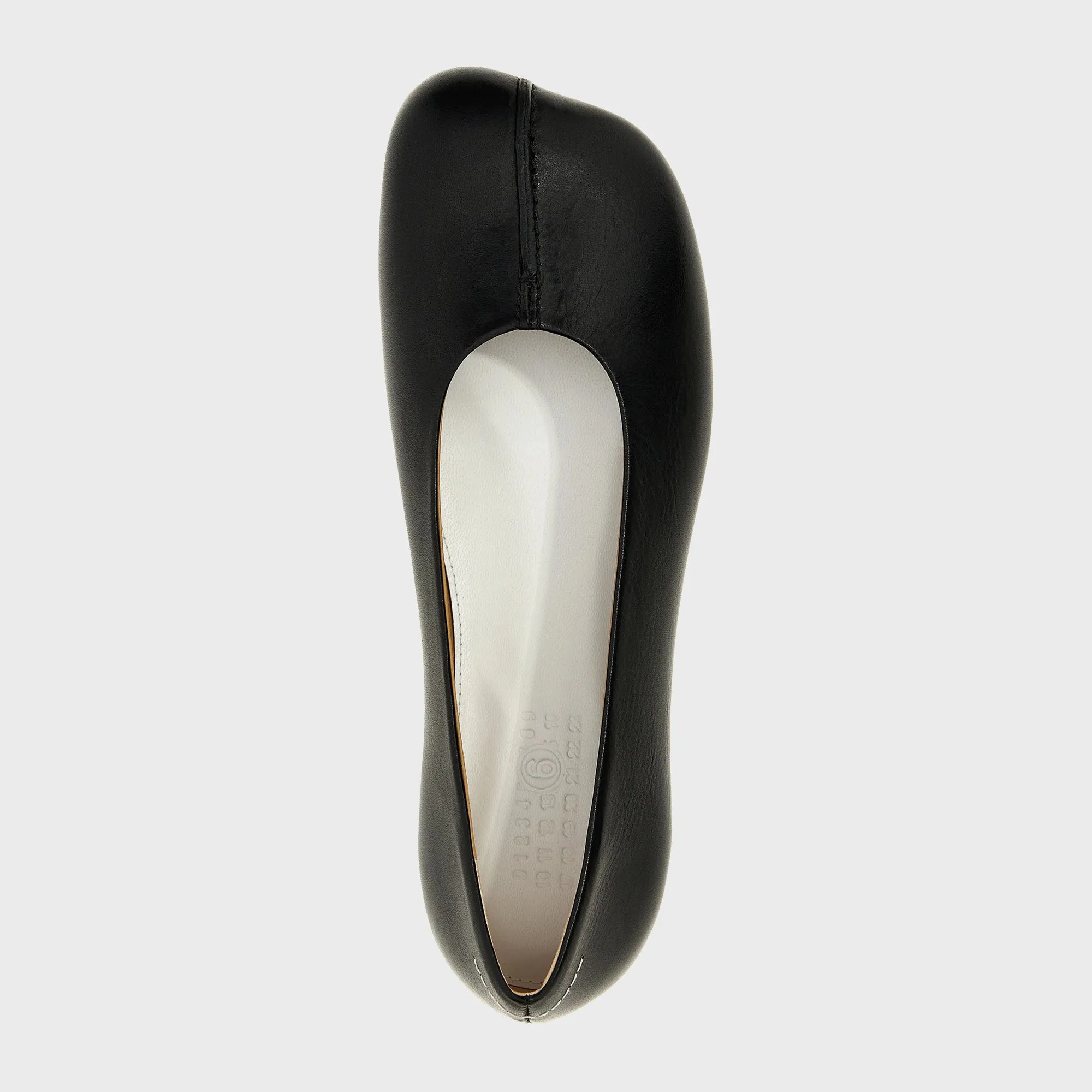 Mm6 Maison Margiela Ballet Shoe - Black Comfort Cutting Comfortable Canvas Slippers
