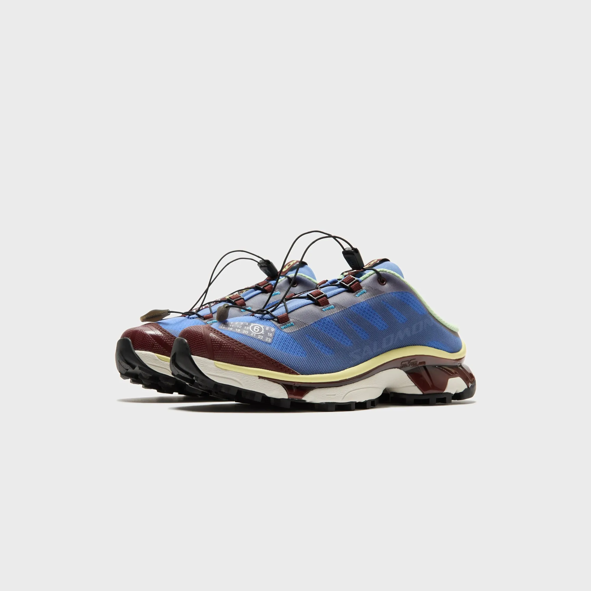 Mm6 Maison Margiela X Salomon Wmns Xt-4 Mule - Ultramarine / Rum Raisin / Yellow Cushioned Concept