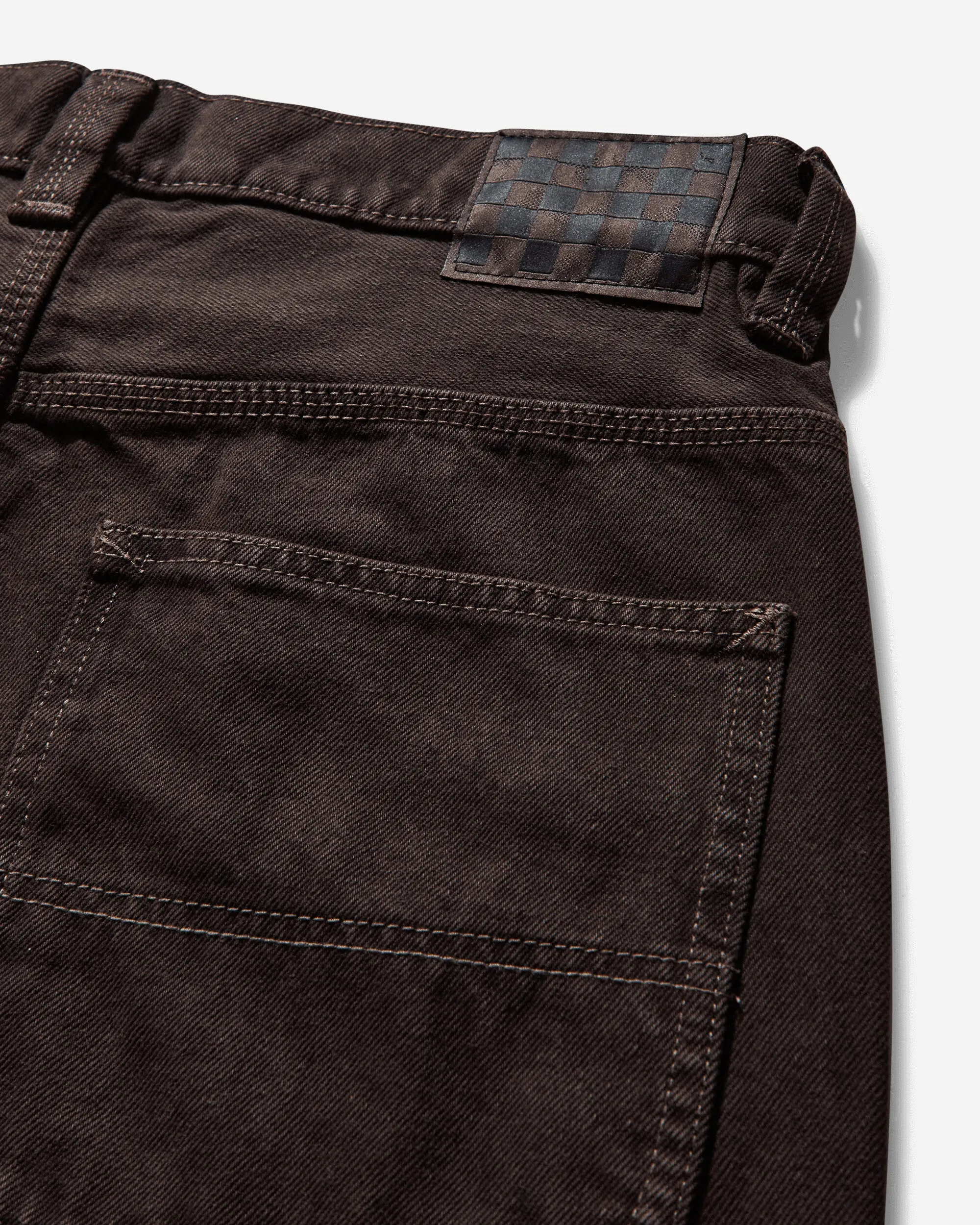 Chain Stitched Men'S Skate Check 5-Pocket Loose Denim Pants After Dark