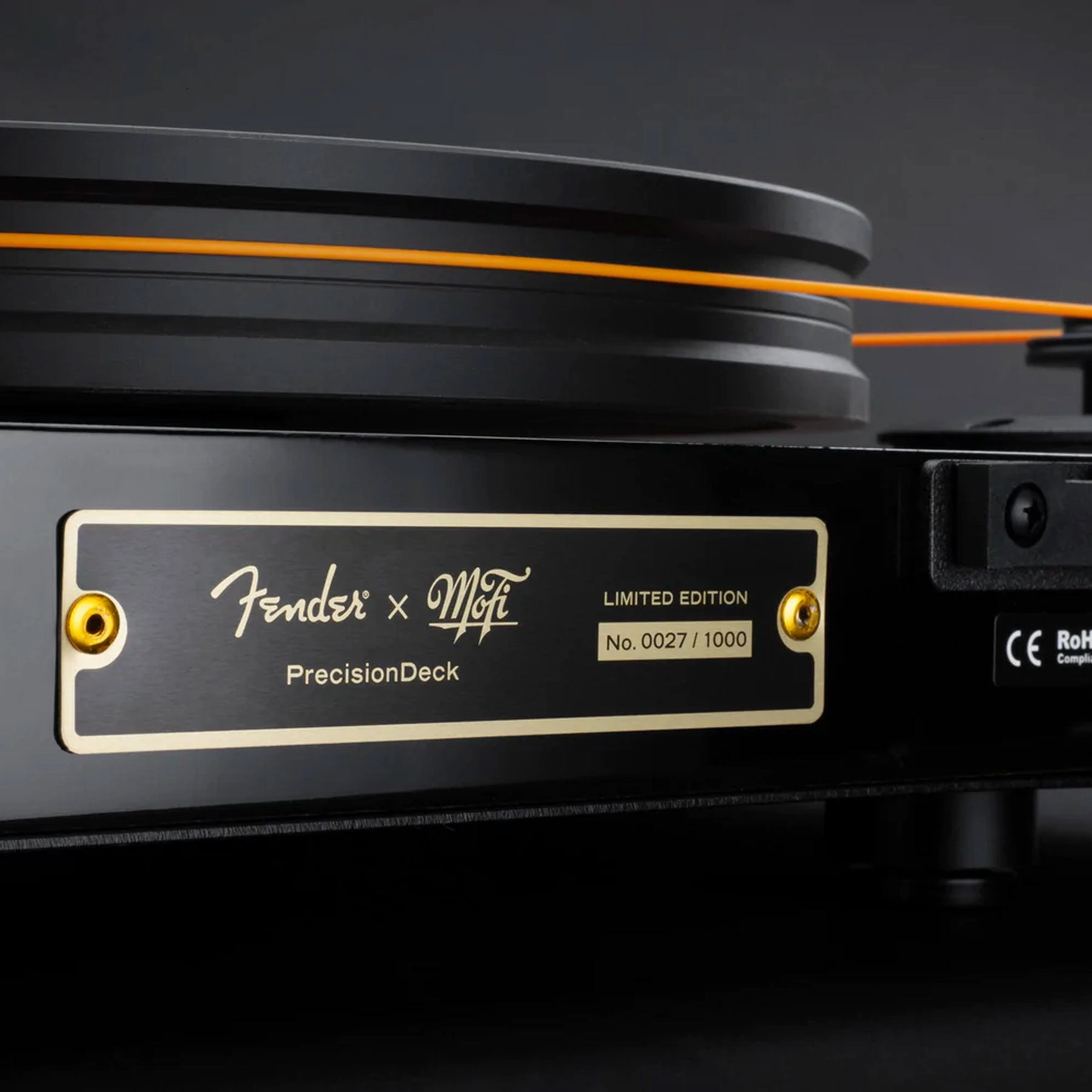 Mofi Electronics: Fender X PrecisionDeck w/MasterTracker Cartridge Limited Edition Turntable