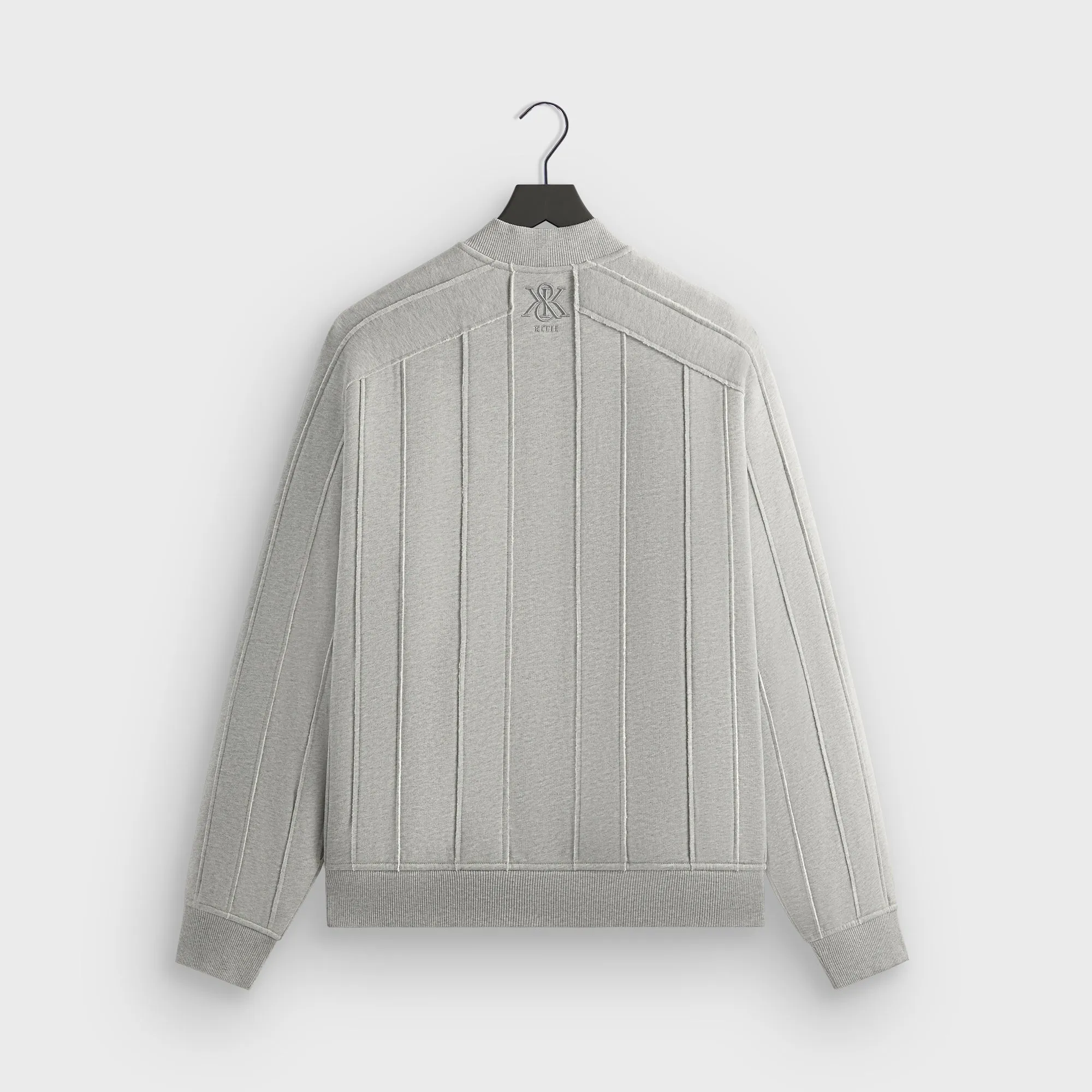 Comfortable Acoustic Closed - Front Kith Marvin Bomber Jacket - Mid Heather Grey