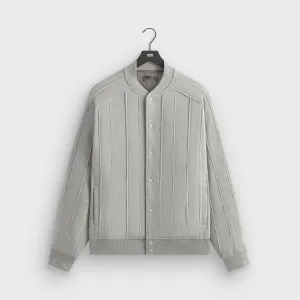 Kith Marvin Bomber Jacket - Mid Heather Grey Thin Cotton