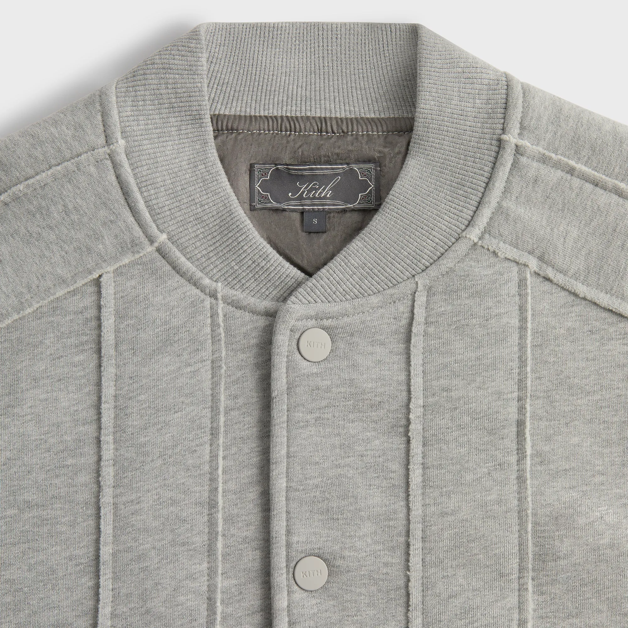 Weak Elastic Comfortable Brown Recluse Kith Marvin Bomber Jacket - Mid Heather Grey
