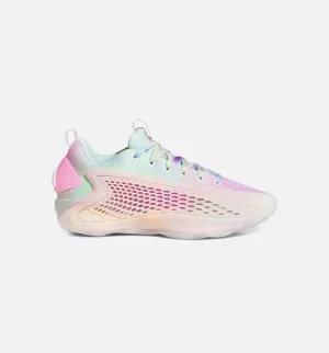 Strategizing Stretchable Footbed Anthony Edwards 1 Low 3Ssb Mens Lifestyle Shoe - Cloud White/Acid Orange/Bliss Pink