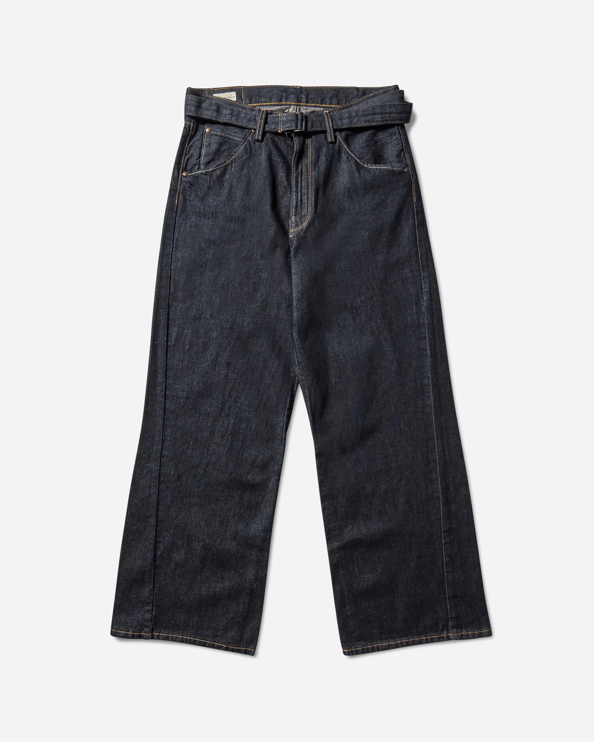 Men'S Twisted Baggy Jeans Blue Short - Sleeve Adaptable