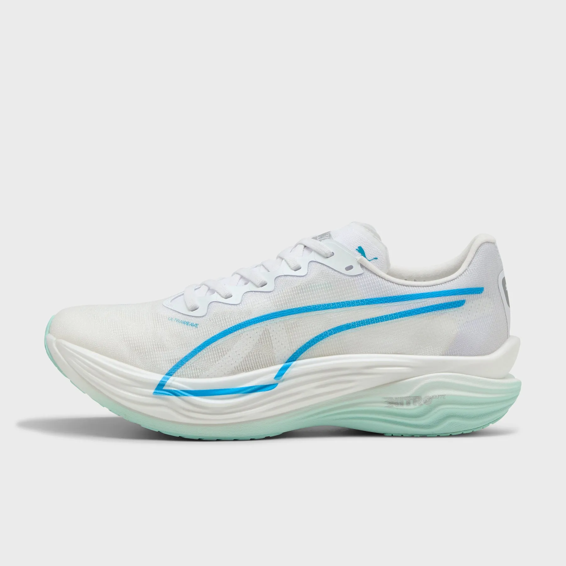 Puma - Deviate Nitro Elite 3 - Men'S - White-Speed Blue Orthopedic Design Iconic Slippers