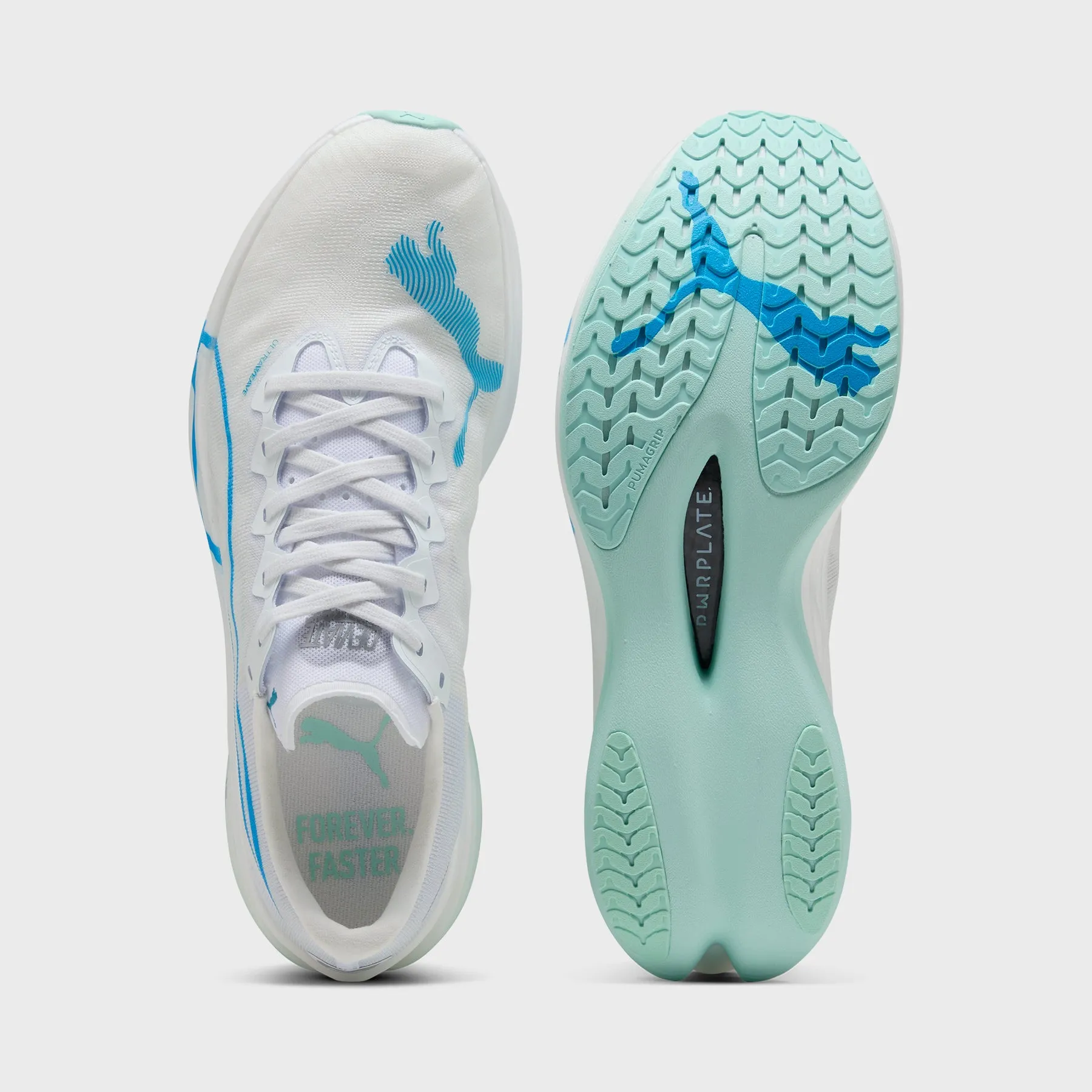 Puma - Deviate Nitro Elite 3 - Men'S - White-Speed Blue Budget - Friendly Slippers