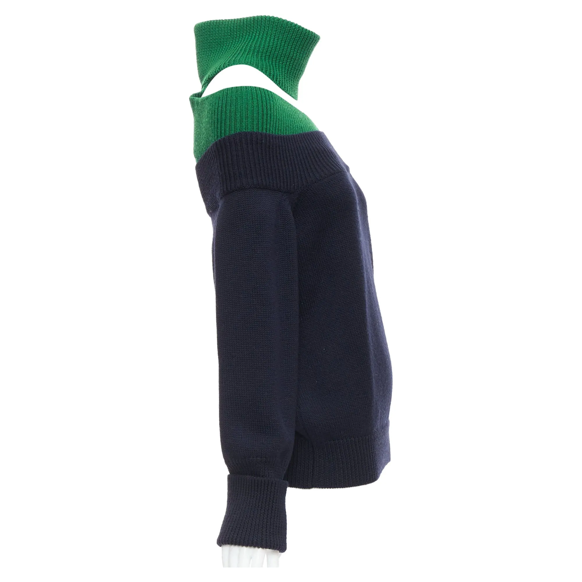 Pull en laine mérinos Monse à coupe asymétrique