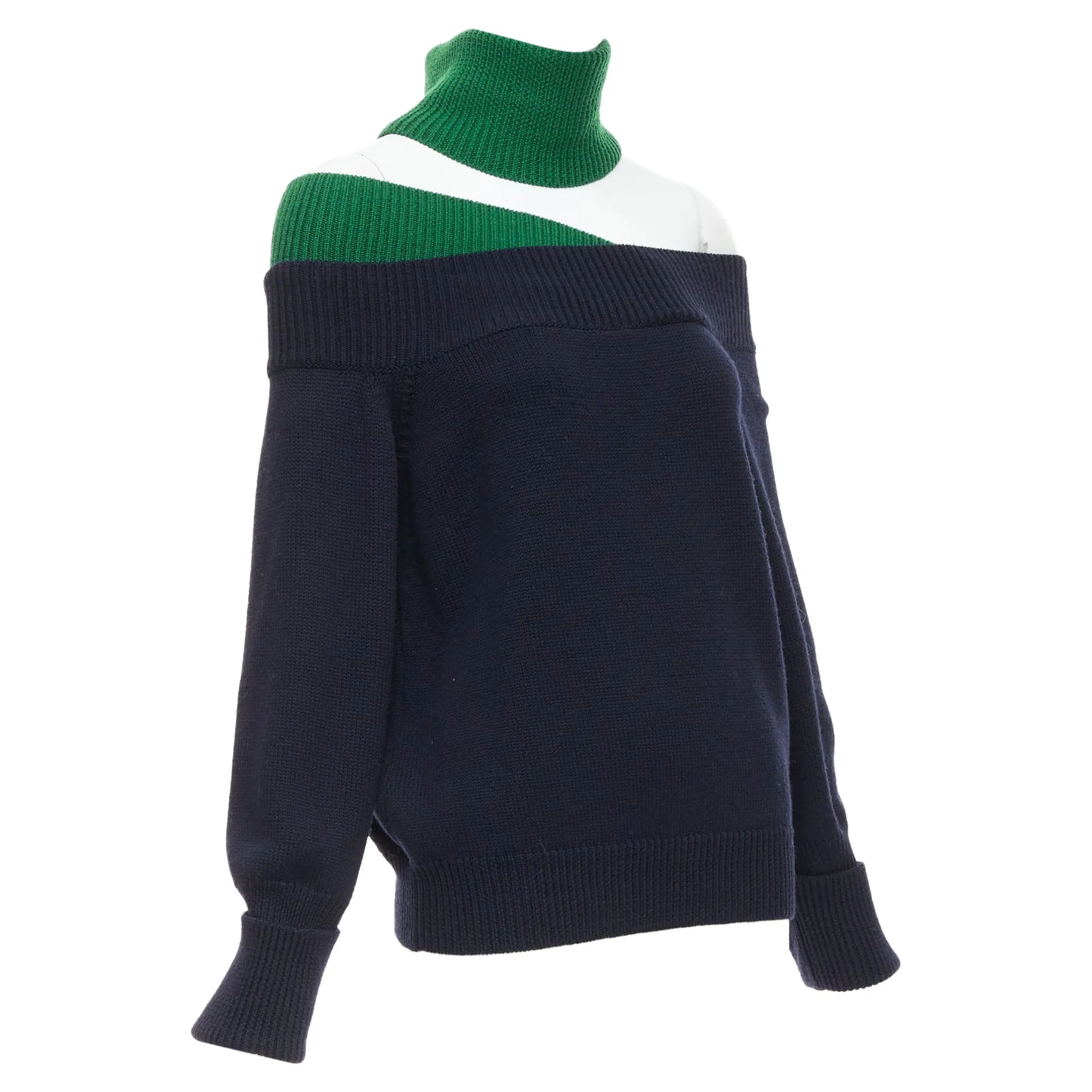 Pull en laine mérinos Monse à coupe asymétrique
