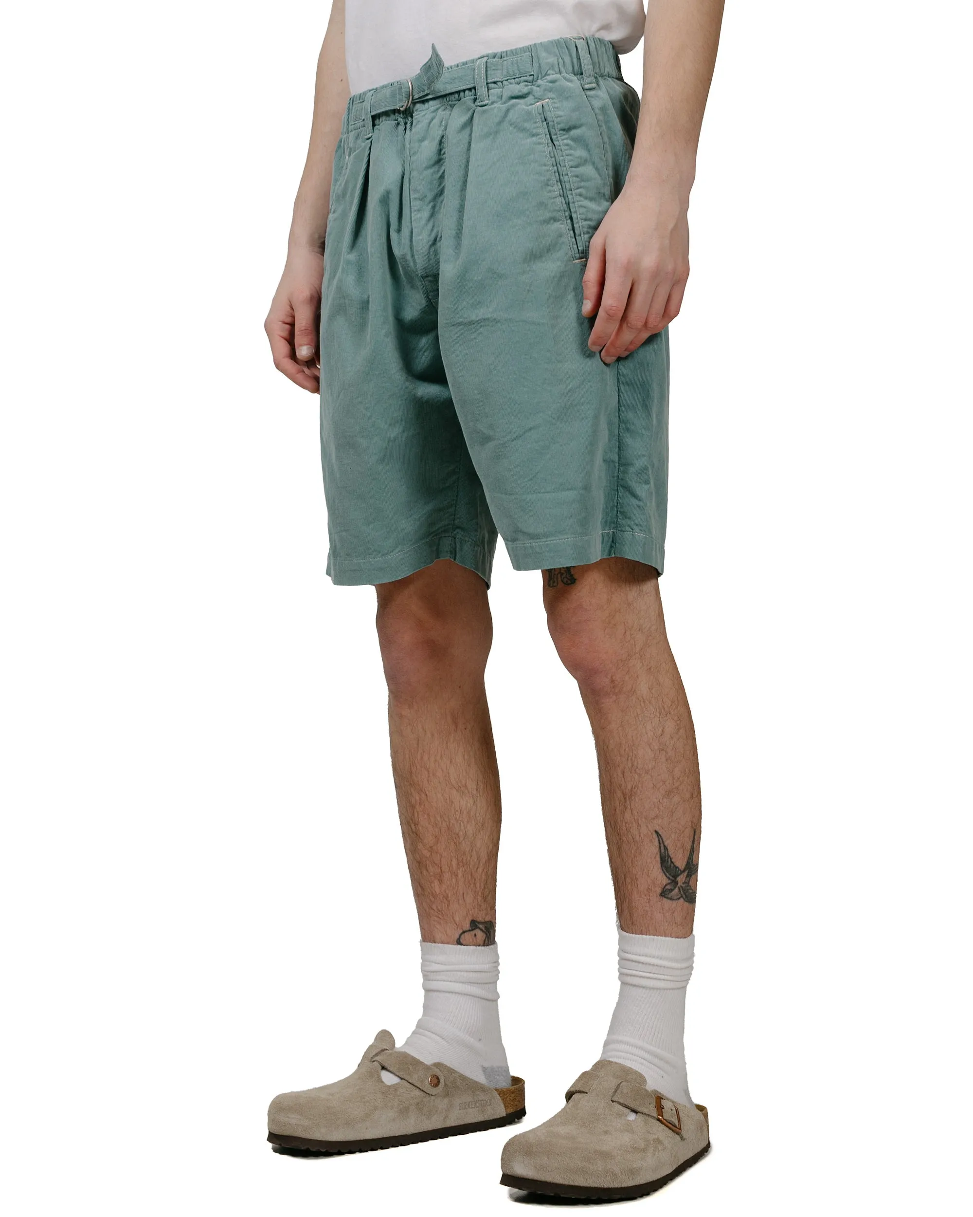 Work-Fit Chain Stitch Post O'Alls E-Z Lax 4 Shorts Summer Cords Muscat Green