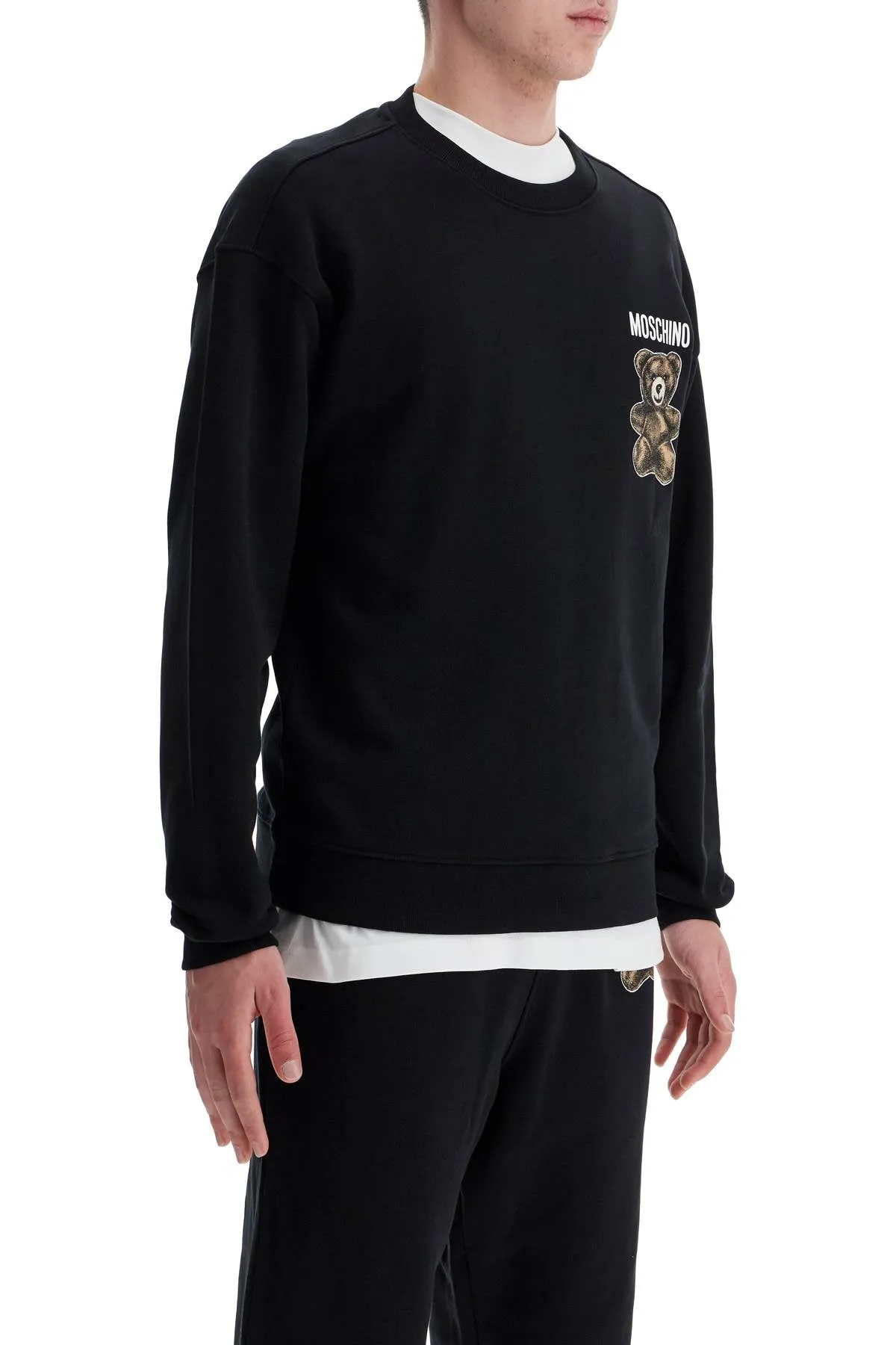 Pull Moschino Homme à motif ours en peluche