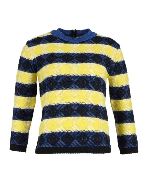 Pull MSGM à rayures multicolores en laine