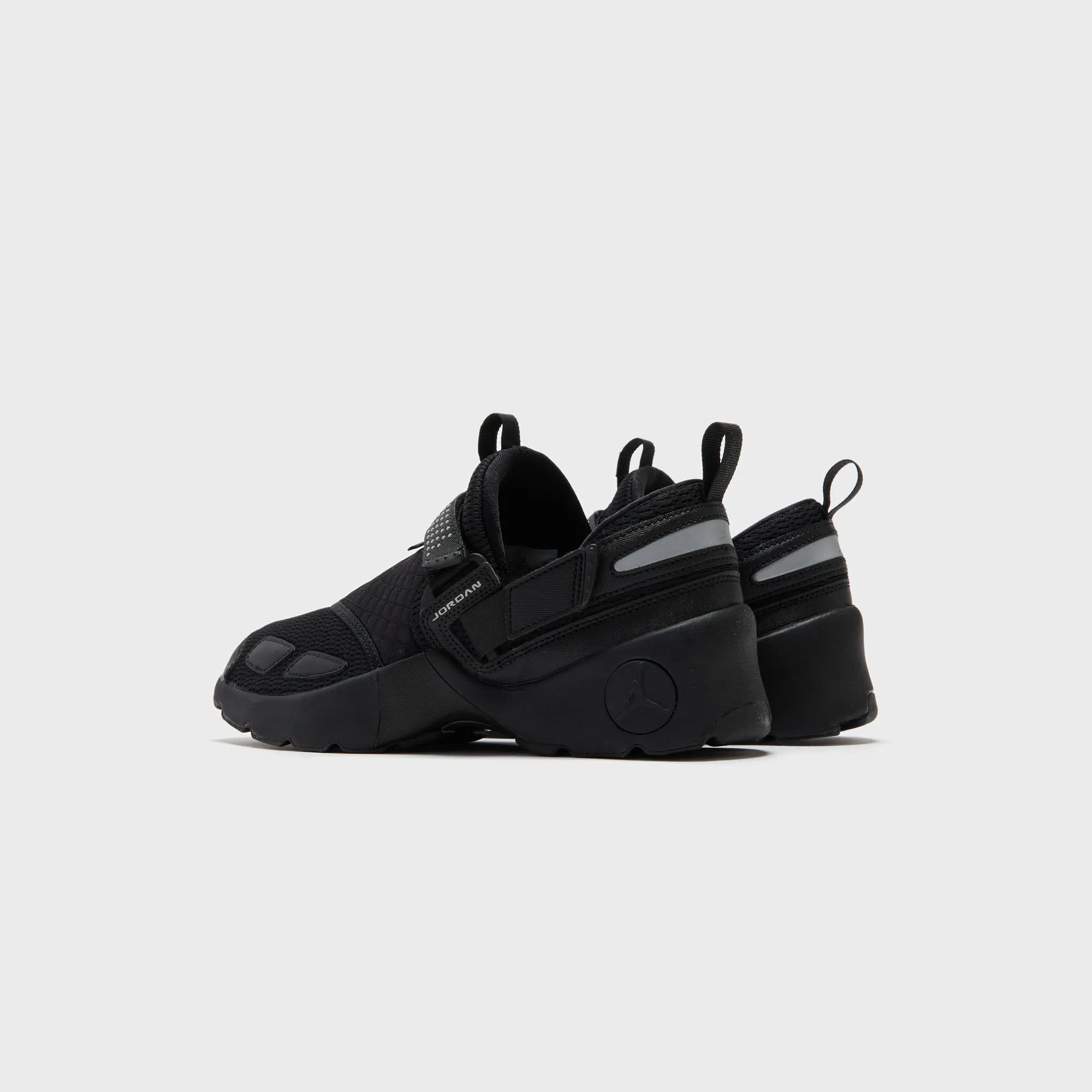 Loose Fit Slippers Resistance To Wear Jordan Wmns Trunner Lx - Black / Black / Black